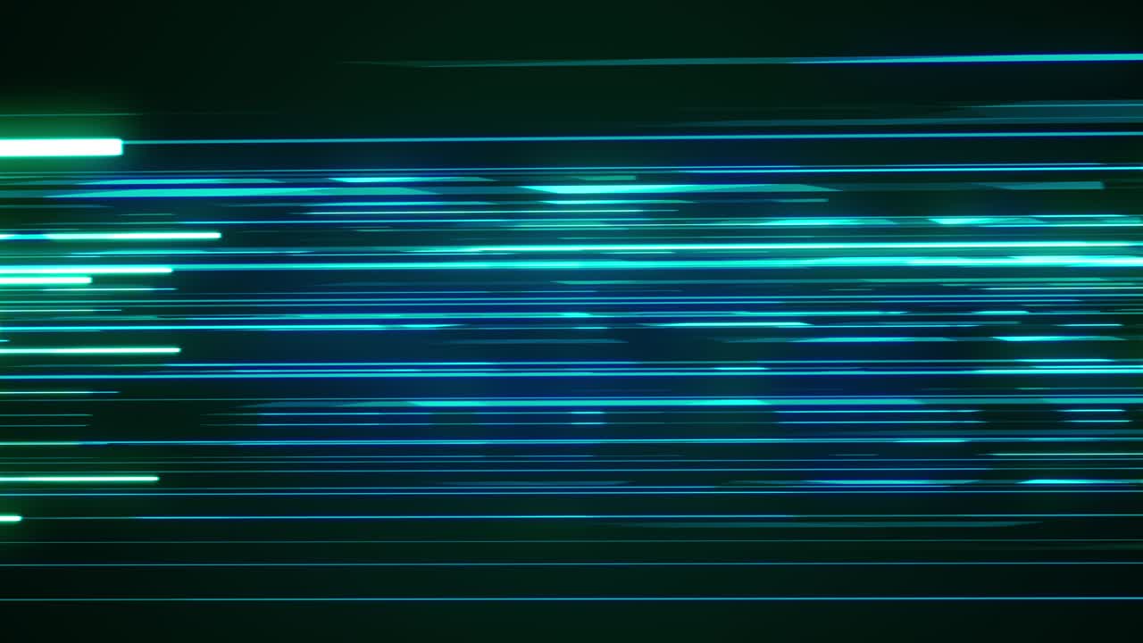Animazione in loop 4K: Flusso di tecnologia digitale, linee di velocità superveloce su sfondo. Tecnologia Internet superveloce Fibra Docsis.