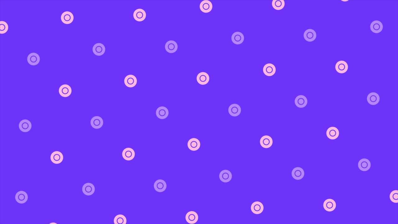 Abstract Purple Background with Animated Circles Pattern