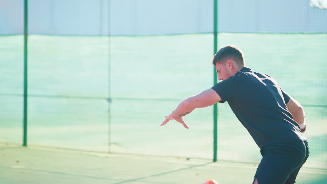 Tennis Player in Action