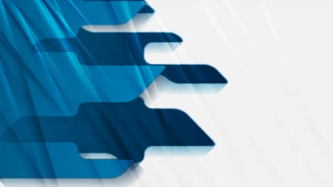 formas geométricas azules y blancas tecnología abstracta fondo de movimiento