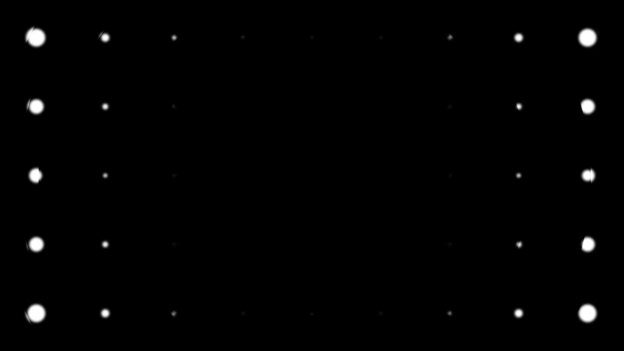 블러드 점 스케일링과 함께 동적 인 흑백 구성. 레트로 및 빈티지 패턴 애니메이션