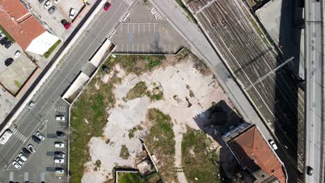 vista aérea de las antiguas aguas termales en livorno, toscana