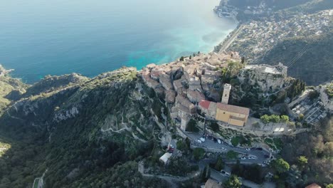 Side-shot-of-beautiful-town-in-France