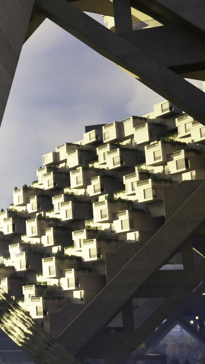 Modern architecture shines beautifully under the soft glow of afternoon light