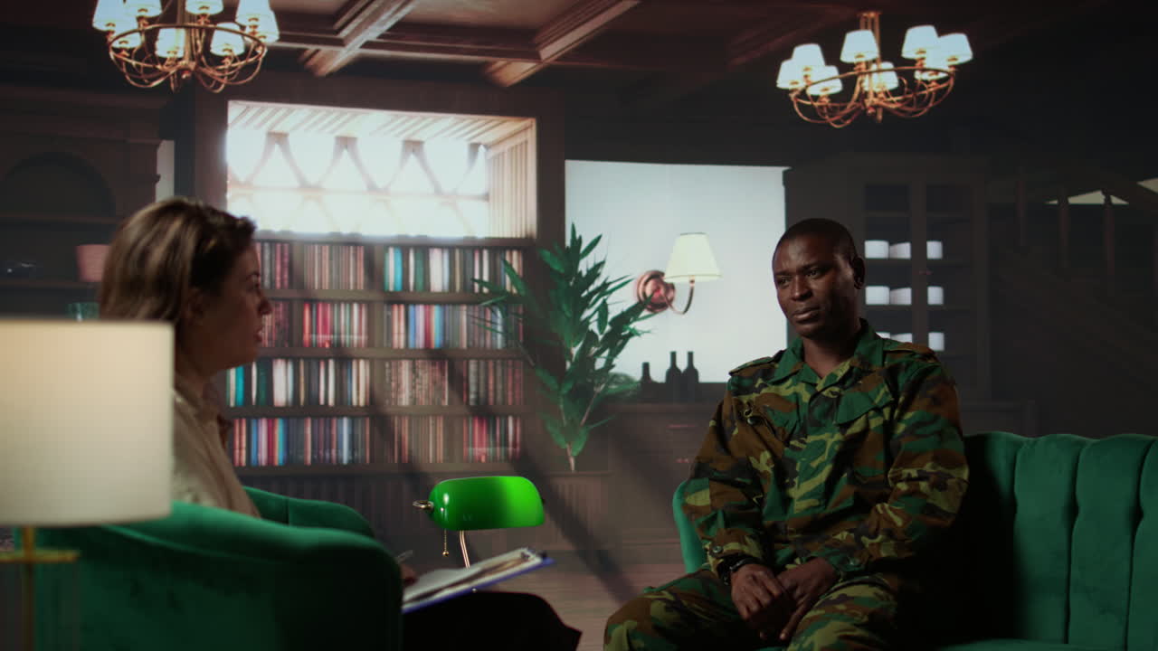 치료를 받는 군인