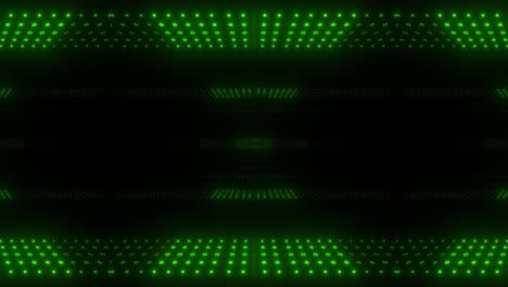 abstract green light tunnel pattern