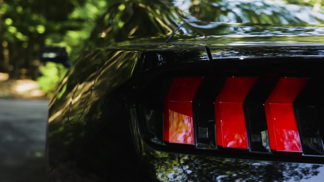 Side profile of the new model year sports car