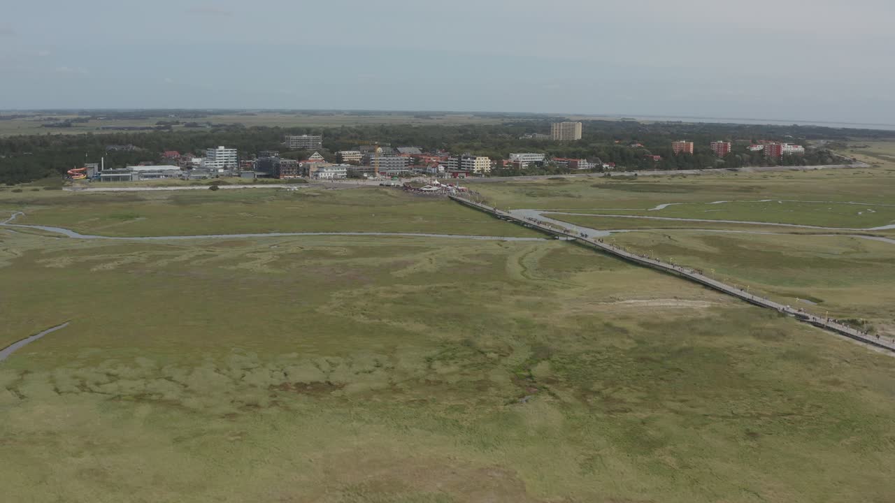 drone - toma aérea de la playa de naturaleza verde de st
