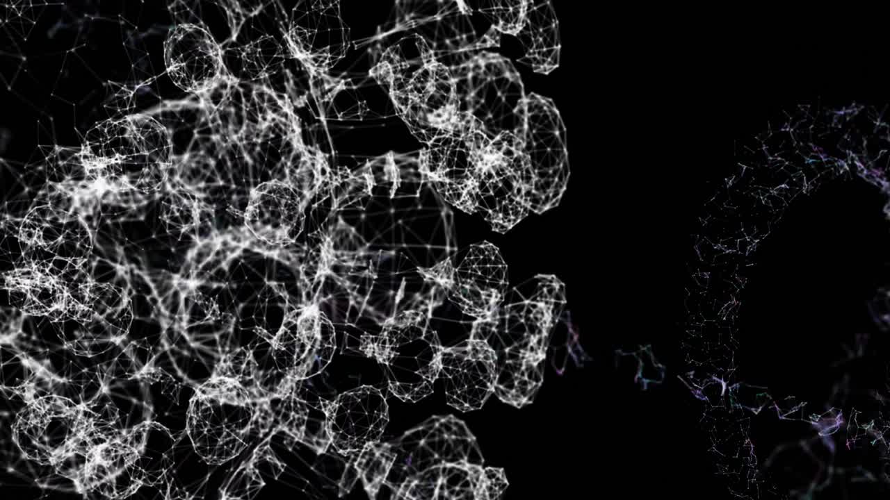 검은 바탕에 대한 연결의 웹