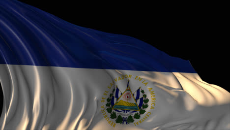 waving flag of el salvador