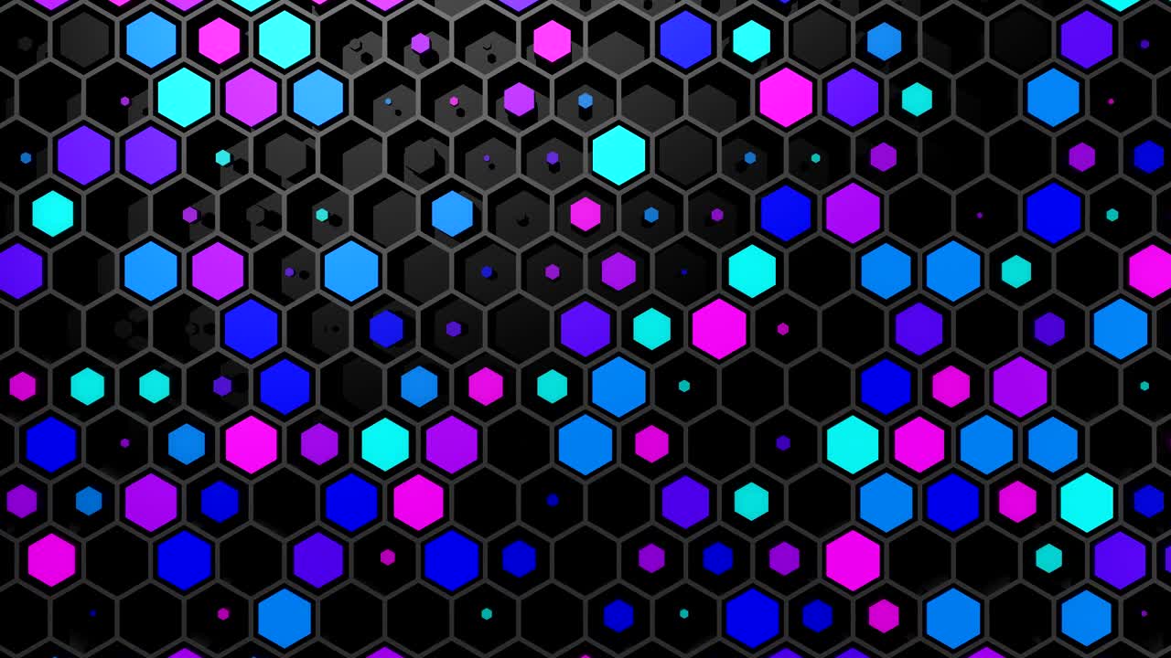 el fondo de los hexágonos