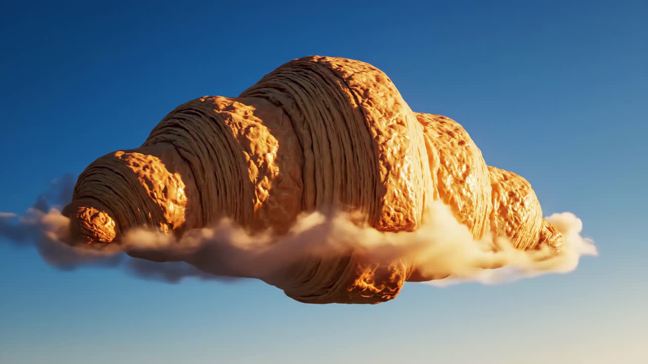 Croissant Cloud in the Sky