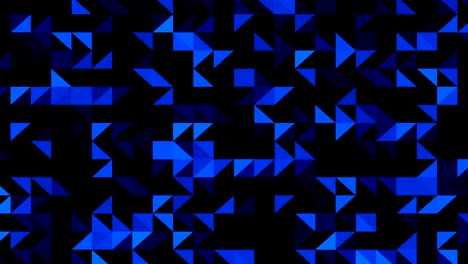 triángulos abstractos de bucle de fondo con luz