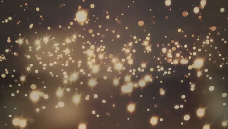 animación de puntos de luz en un fondo borroso