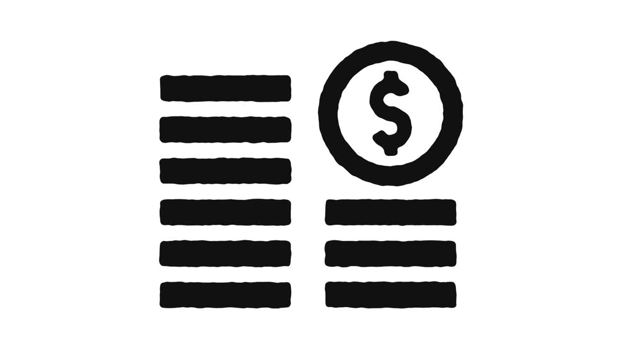 Cryptocurrency Exchange Icon Animation Footage & Alpha Channel