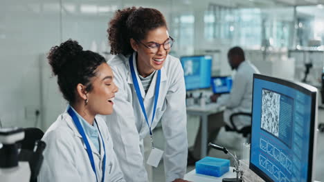 scientists collaborating on research in a laboratory