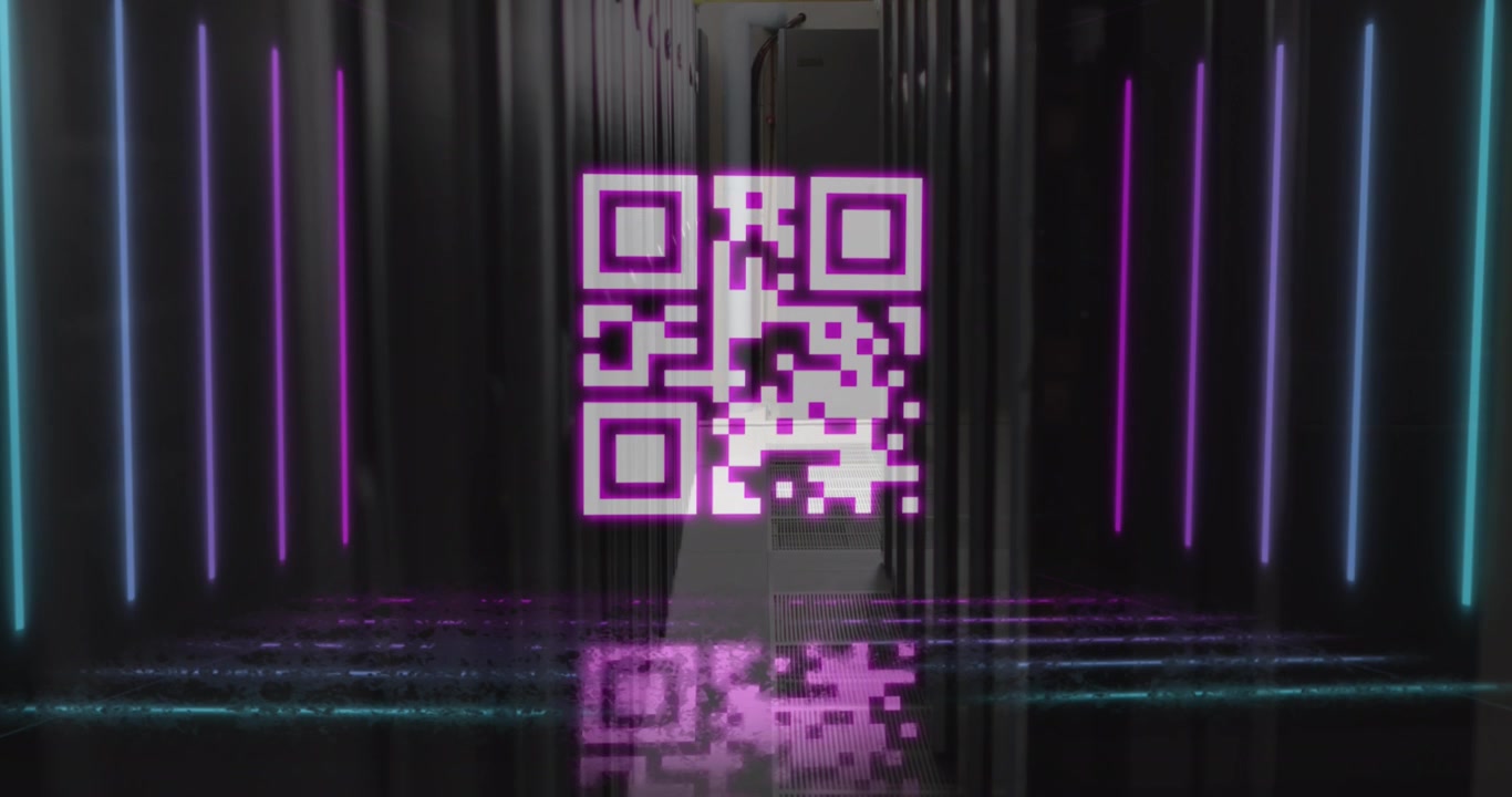 Animation of qr code over servers