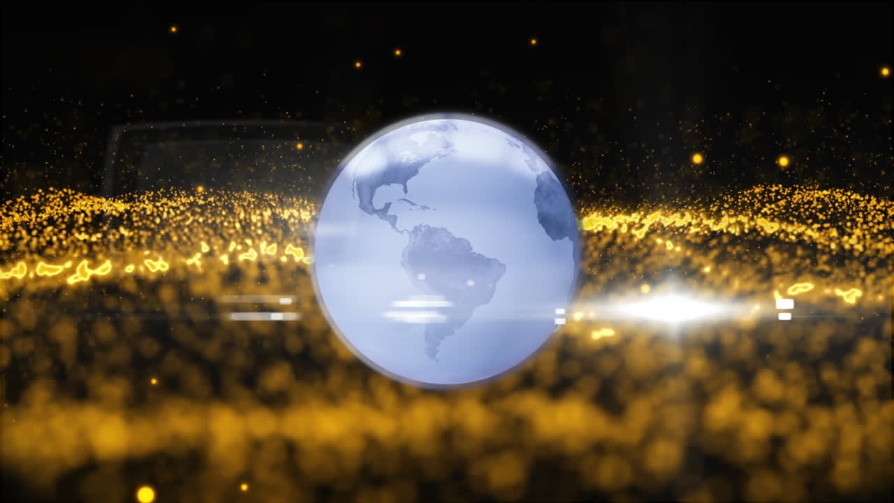 전 세계 에 있는 빛 의 점 들 의 애니메이션