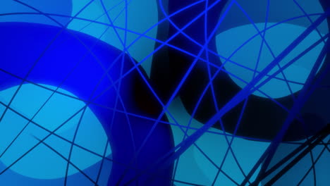 diseño geométrico azul abstracto