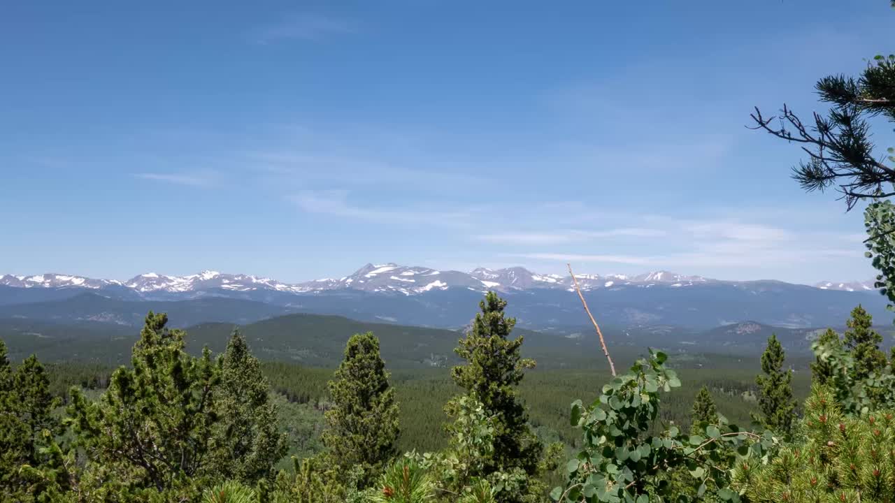 Time lapse of mountain peaks in Colorado