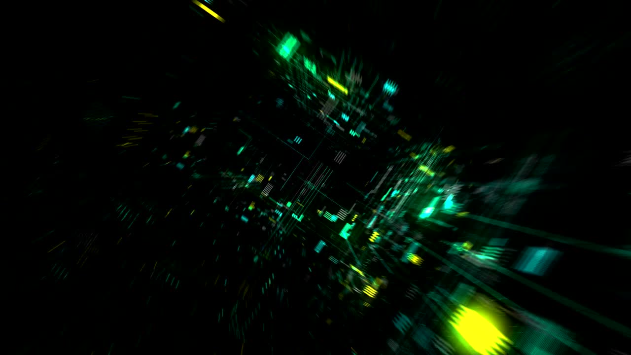 후투리스틱 허드 터널 (hud tunnel seamless vj seamless loop, 4k 3d 렌더링)