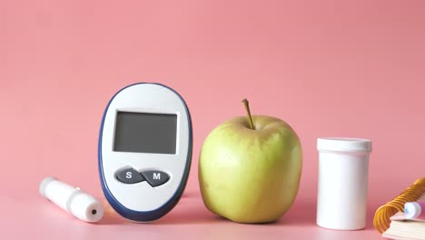 diabetes management supplies and healthy fruit