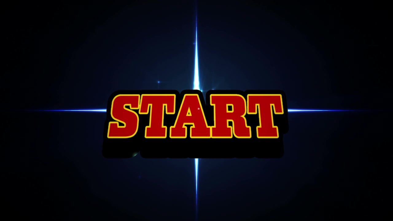 Animation of start and lights on black background