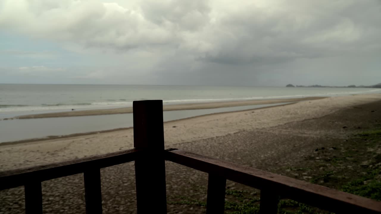 태국 남부 해변의 시간 경과