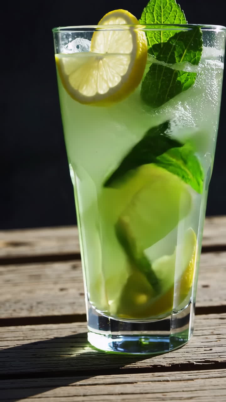 Refreshing Iced Lemonade with Mint