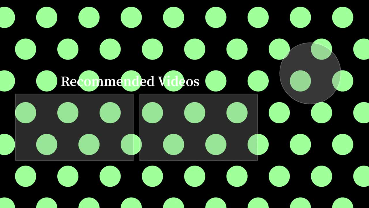 작은 점 배경 엔드 카드 엔딩 스크린 모션 그래픽