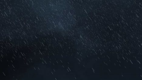 abstract dark night sky with traces of rain loop background.