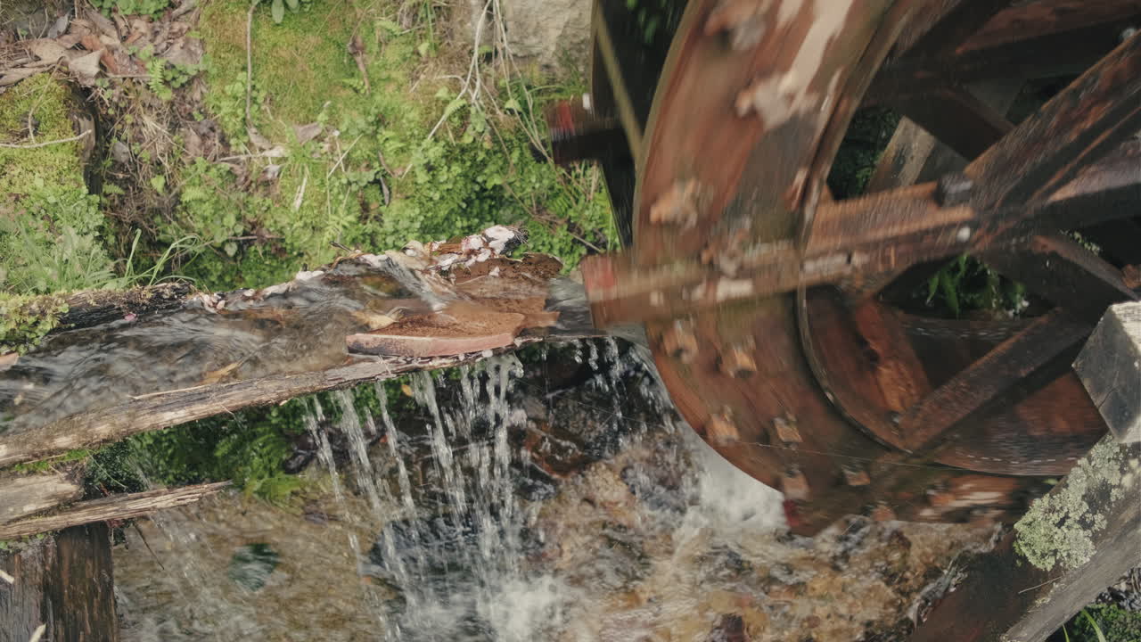 Vintage Wooden Watermill