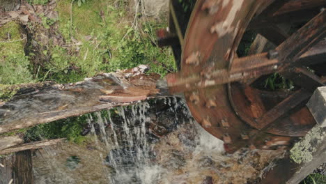 vintage wooden watermill