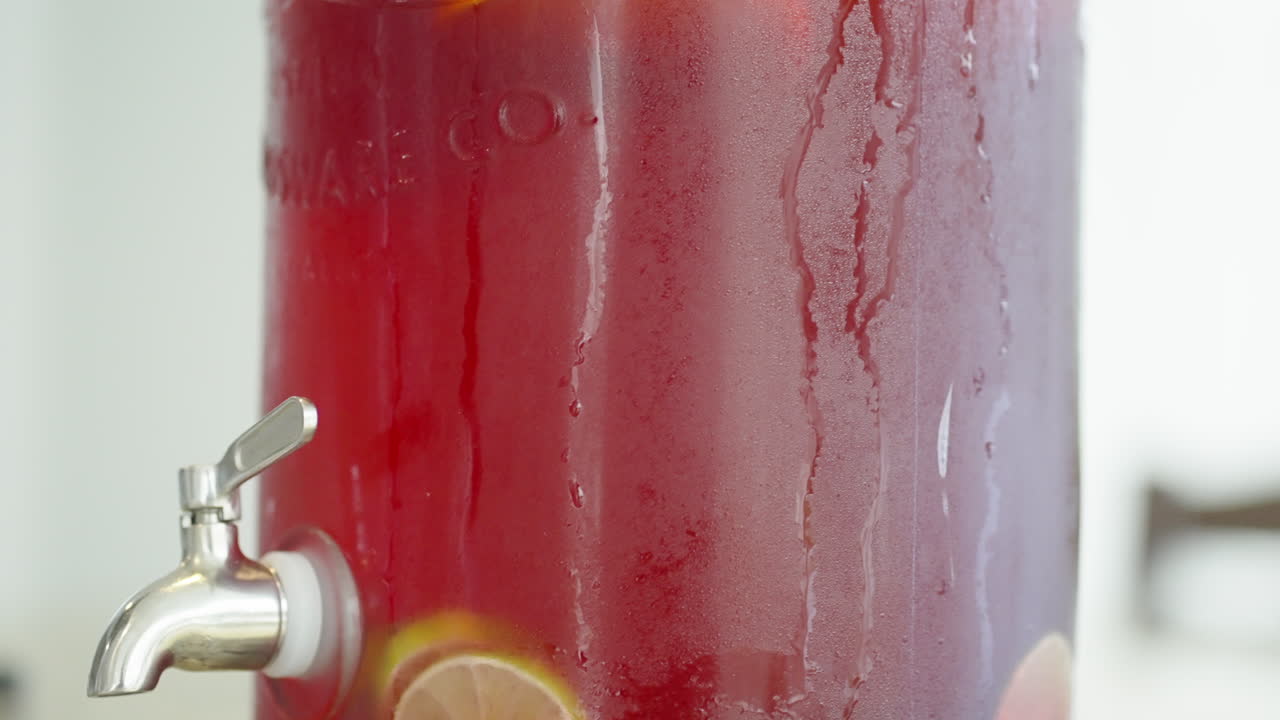 Punch at wedding party Close up shot