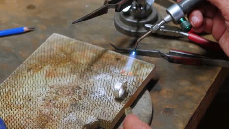 craftswoman working in workshop