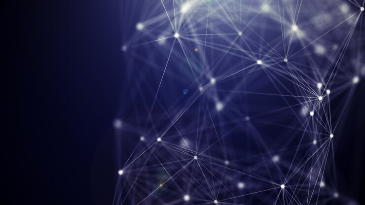 Abstract plexus web background seamless loop