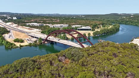 Hyper-Lapse-of-iconic-Penny-Backer-Bridge-in-Austin