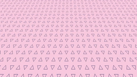 fondo de patrón geométrico divertido con triángulos y en rosa milenario