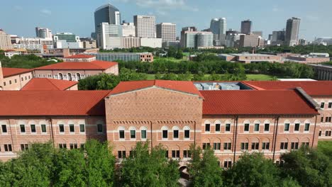 Edificios-Del-Hospital-Del-Centro-Médico-De-Texas-En-El-Horizonte