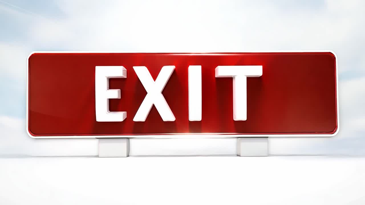 Red Exit Sign