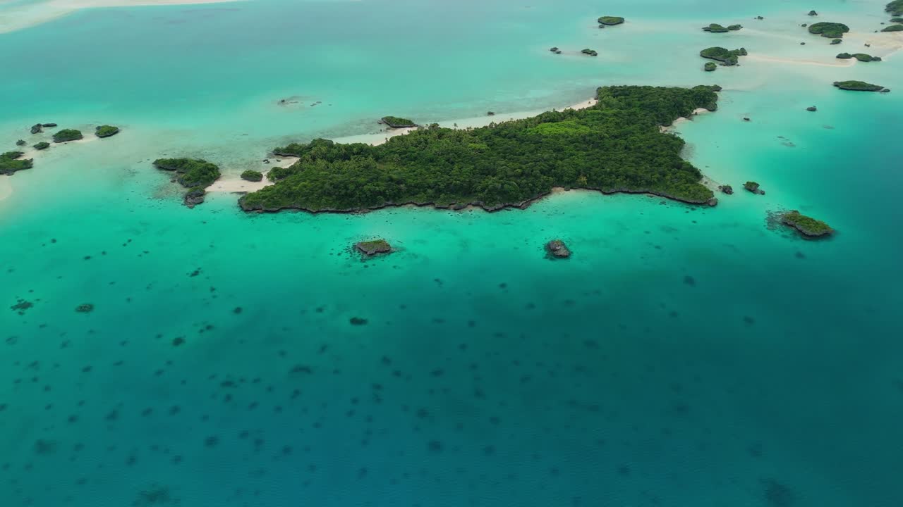 남태평양 의 외 섬 들 의 공중 사진