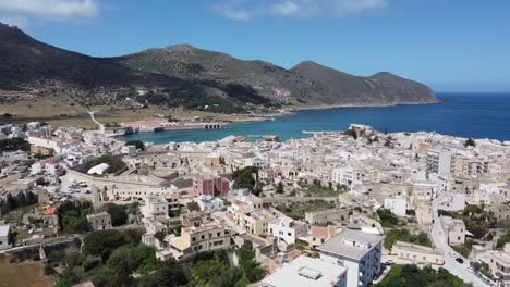 favignana island trapani in sicilia by drone