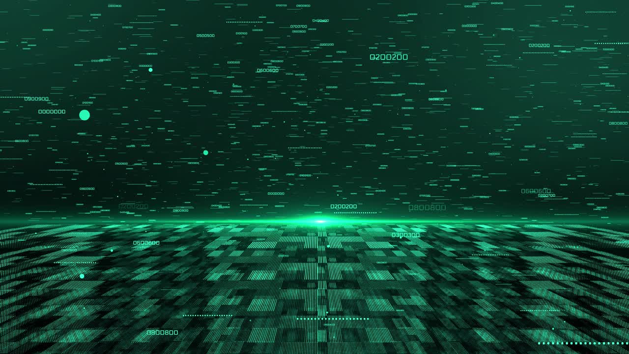 4k virtual artificial intelligence cyber technology background concept social media tech innovation