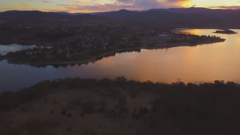 incredible sunset lake jindabyne drone australia colorful peaceful drone 3 by taylor brant film