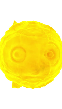 yellow paint blob