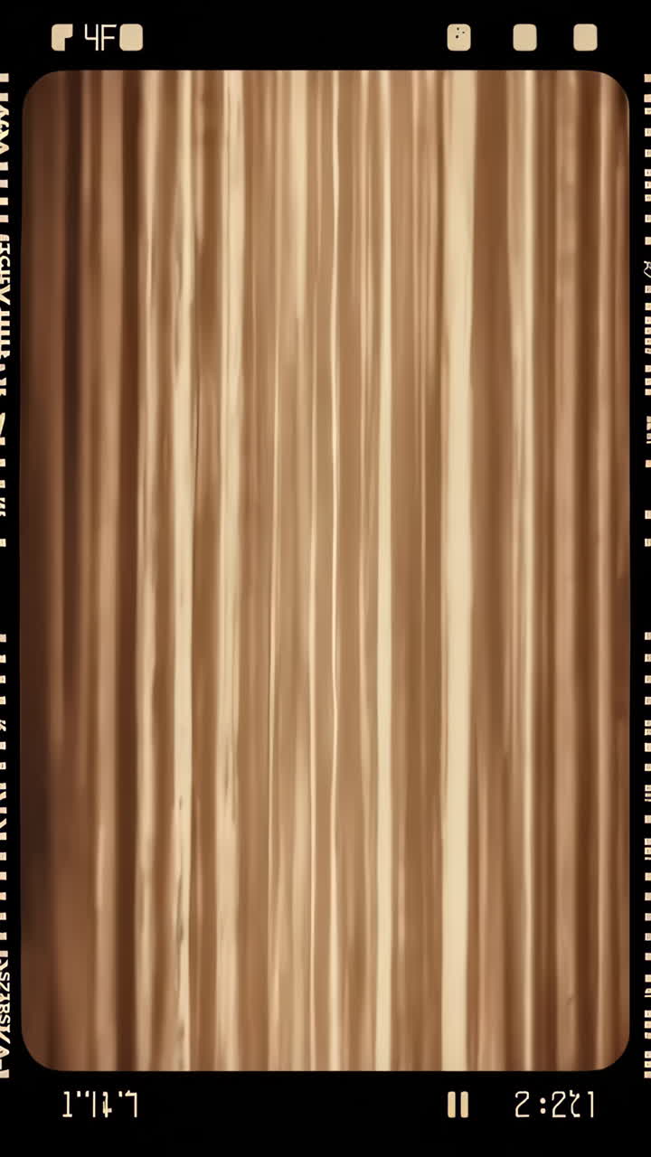 Abstract Brown Vertical Line Texture with Film Border