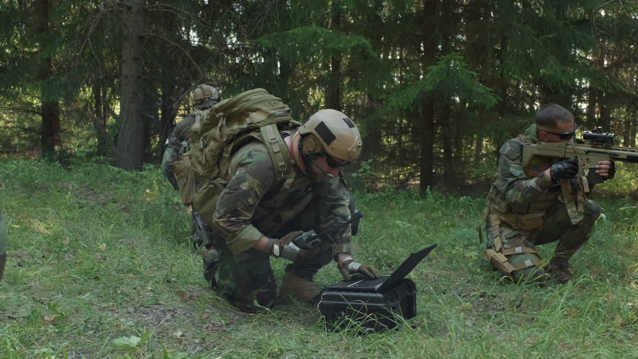 Soldiers Carrying Out Military Operation