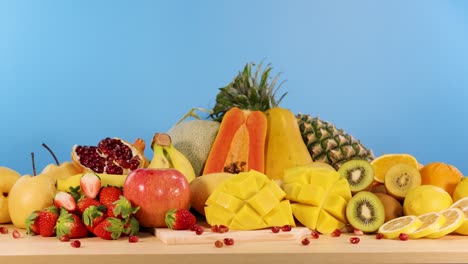 a vibrant assortment of various fresh fruits