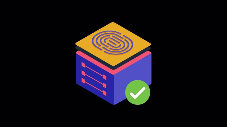 Isometric Animation of Digital Fingerprint Authentication on Server Cube