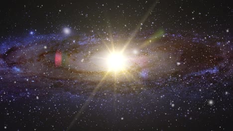 Eine-Galaxie,-Die-Im-Universum-Schwebt